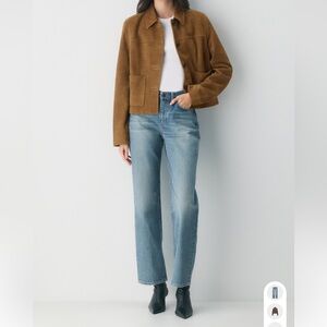 Denim Forum Sadie Relaxed Mid-Rise Straight Jean